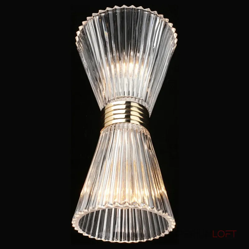 Бра Aployt Elinor APL.801.01.02 Цвет арматуры золото Цвет плафонов прозрачный от ImperiumLoft