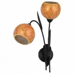 Бра Lussole Bagheria LSF-6201-02 Цвет арматуры коричневый Цвет плафонов оранжевый от ImperiumLoft