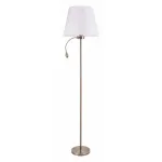 Торшер с подсветкой Arte Lamp Elba A2581PN-2AB Цвет арматуры Коричневый Цвет плафонов Белый от ImperiumLoft