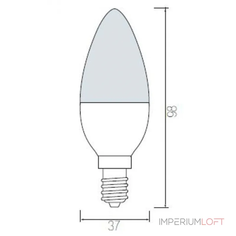 Лампа светодиодная Horoz Electric HL4360L E14 6Вт 6400K HRZ00000025 от ImperiumLoft