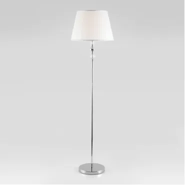 Напольный светильник с тканевым абажуром 01072/1 хром Напольный светильник с тканевым абажуром 01072/1 хром