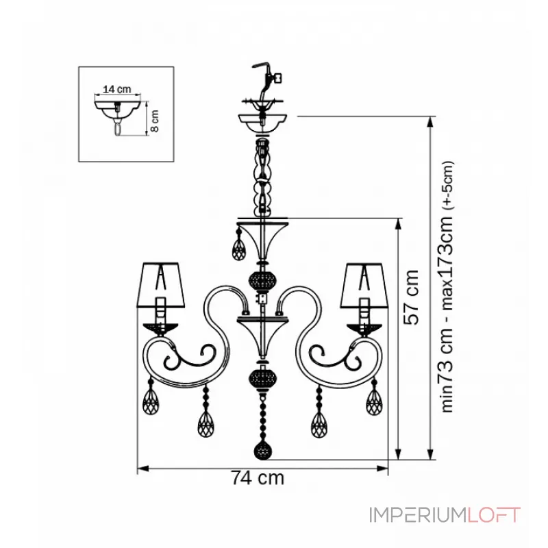 Подвесная люстра Lightstar Ricerco 693082 