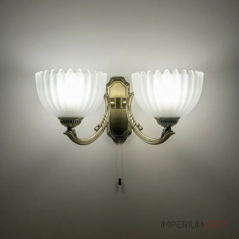 Бра Citilux Севилья CL414323 Цвет арматуры Коричневый Цвет плафонов Белый от ImperiumLoft