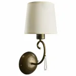 Бра Arte Lamp Carolina A9239AP-1BR Цвет арматуры коричневый Цвет плафонов белый от ImperiumLoft