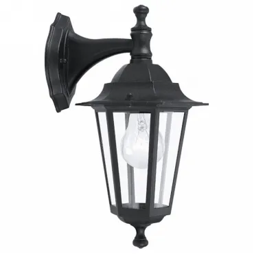 Светильник на штанге Eglo ПРОМО Laterna 4 22467 Цвет арматуры черный Цвет плафонов прозрачный