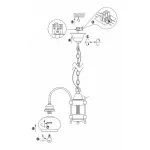 Подвесная люстра Globo Nostalgika 6900-5 