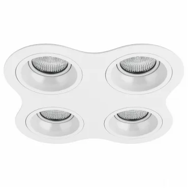 Встраиваемый светильник Lightstar Domino D64606060606 цвет арматуры белый