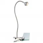 Настольная лампа офисная Globo Serpent 24109K Цвет арматуры хром Цвет плафонов хром от ImperiumLoft