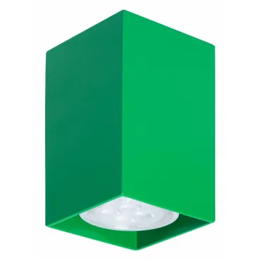 Накладной светильник TopDecor Tubo 6 SQ Tubo6 SQ P1 31 Цвет арматуры зеленый Накладной светильник TopDecor Tubo 6 SQ Tubo6 SQ P1 31 Цвет арматуры зеленый