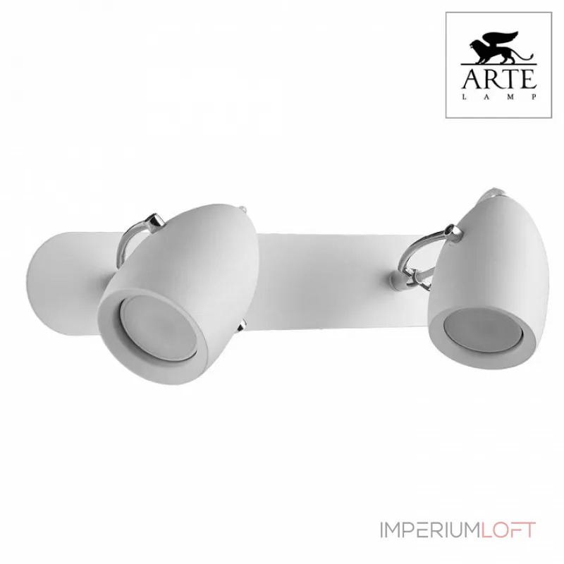 Спот Arte Lamp Atlantis A4004AP-2WH Цвет арматуры белый Цвет плафонов белый от ImperiumLoft Спот Arte Lamp Atlantis A4004AP-2WH Цвет арматуры белый Цвет плафонов белый от ImperiumLoft