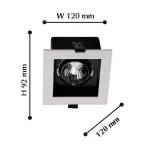 Встраиваемый светильник Favourite Flashled 1988-1C от ImperiumLoft