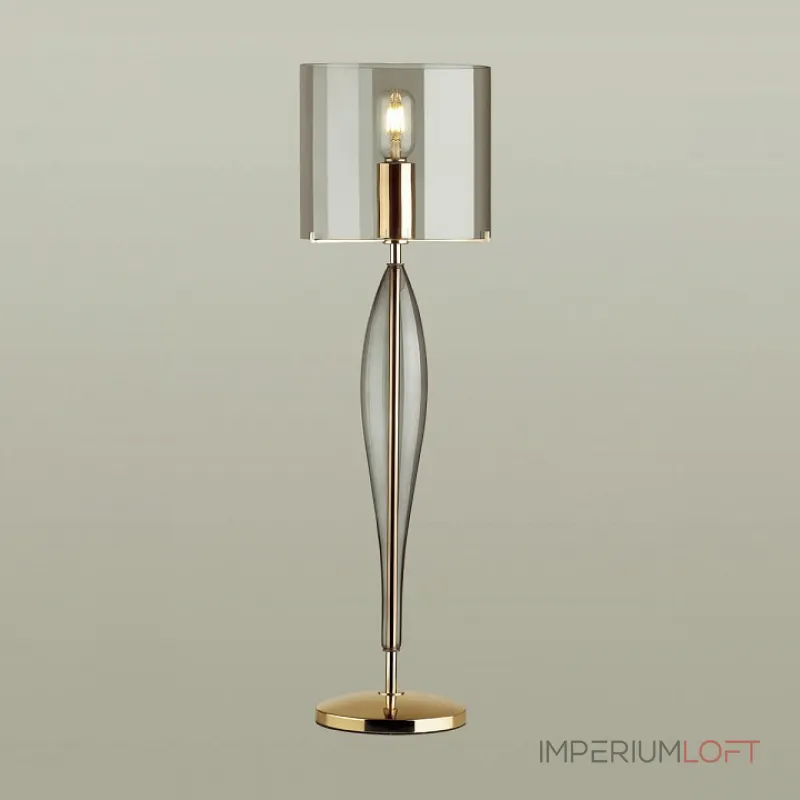 Настольная лампа декоративная Odeon Light Tower 4850/1T Цвет плафонов серый Цвет арматуры золото от ImperiumLoft