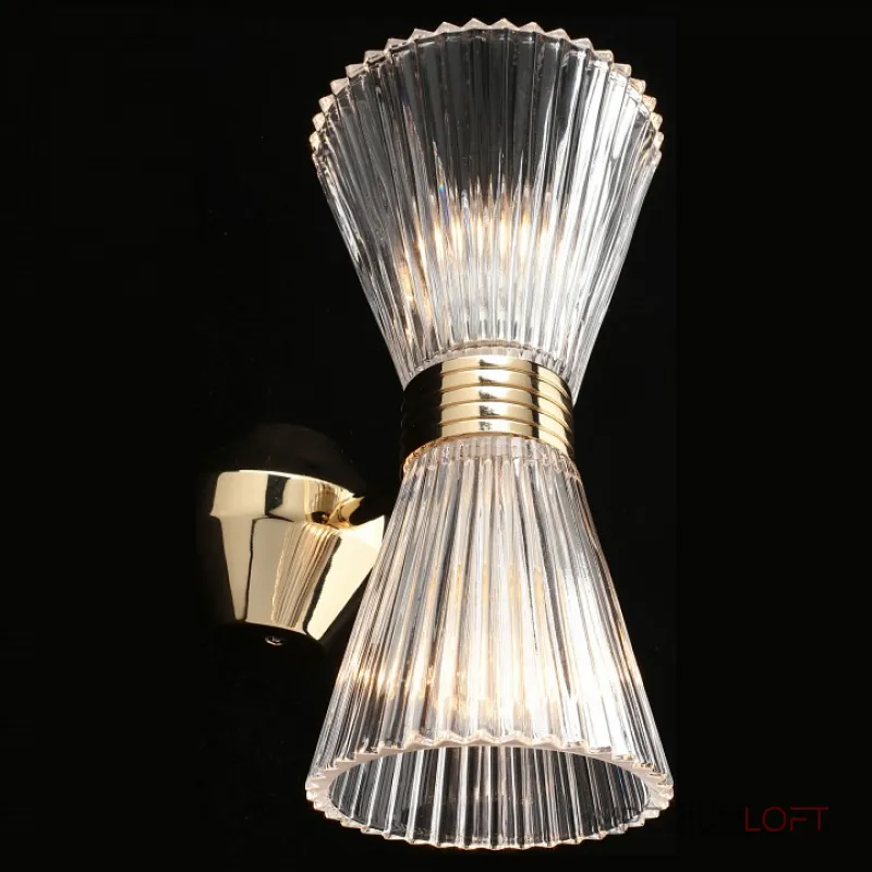 Бра Aployt Elinor APL.801.01.02 Цвет арматуры золото Цвет плафонов прозрачный от ImperiumLoft