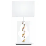 Настольная лампа декоративная Maytoni Intreccio ARM010-11-W Цвет арматуры золото Цвет плафонов белый от ImperiumLoft