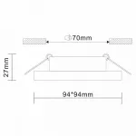 Встраиваемый светильник ST-Luce Gera ST205.418.01 Цвет арматуры черный от ImperiumLoft