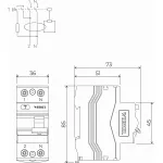 Устройство защитного отключения 1P Werkel W812P404 от ImperiumLoft