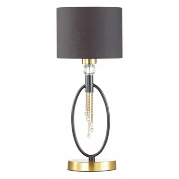 Настольная лампа декоративная Lumion Santiago 4516/1T цвет арматуры латунь цвет плафонов черный