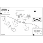 Спот Eglo ПРОМО Dakar 1 88474 Цвет арматуры никель от ImperiumLoft
