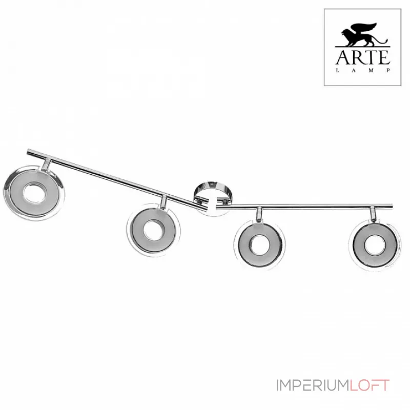 Спот Arte Lamp Fascio A8971PL-4CC Цвет арматуры хром Цвет плафонов белый от ImperiumLoft