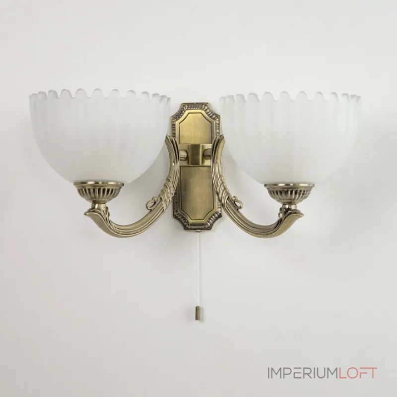 Бра Citilux Севилья CL414323 Цвет арматуры Коричневый Цвет плафонов Белый от ImperiumLoft