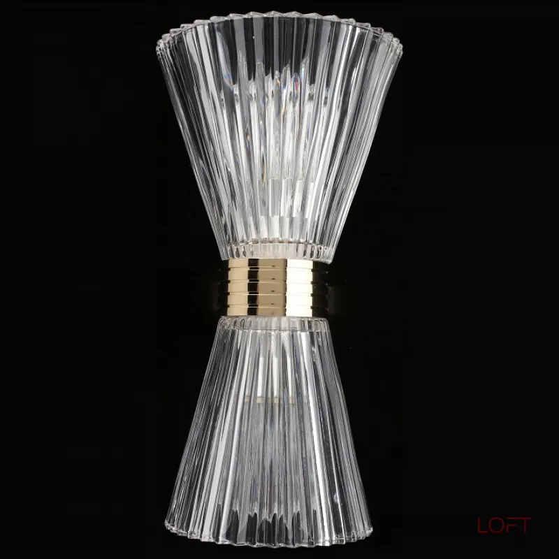 Бра Aployt Elinor APL.801.01.02 Цвет арматуры золото Цвет плафонов прозрачный от ImperiumLoft