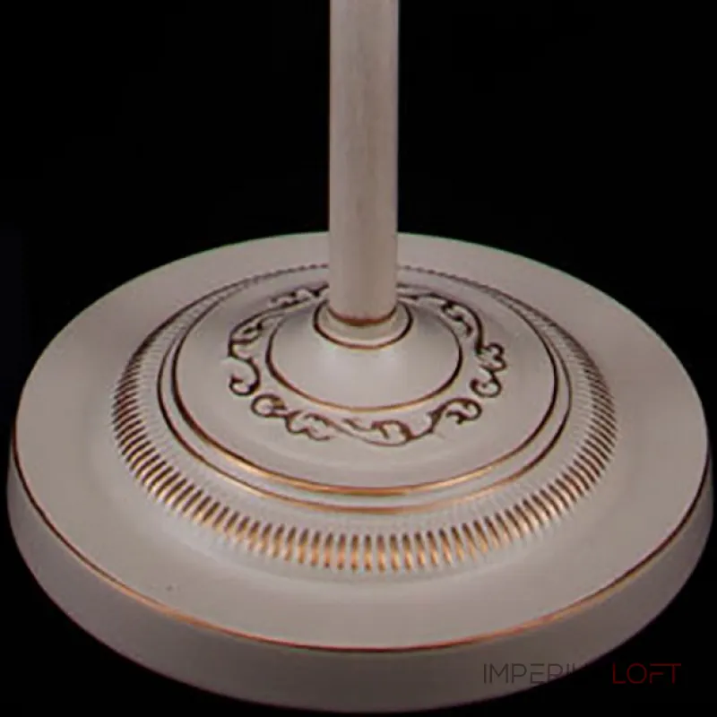 Торшер Eurosvet Amelia 10073/1 белый с золотом/прозрачный хрусталь Strotskis Цвет арматуры золото Цвет плафонов белый от ImperiumLoft