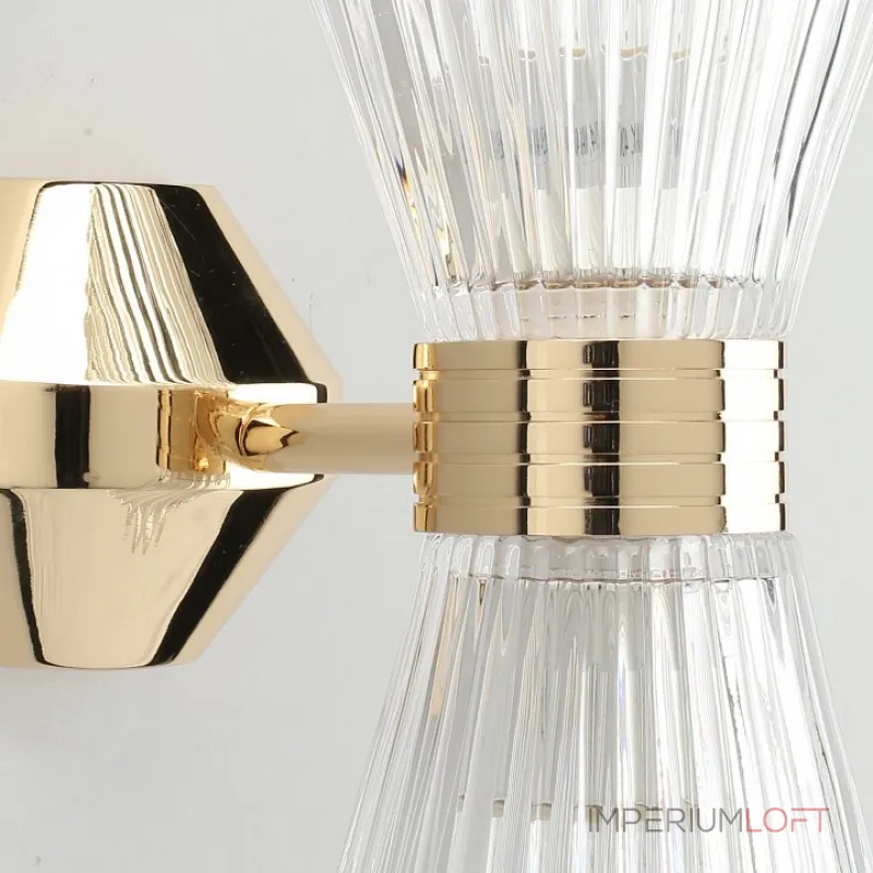 Бра Aployt Elinor APL.801.01.02 Цвет арматуры золото Цвет плафонов прозрачный от ImperiumLoft