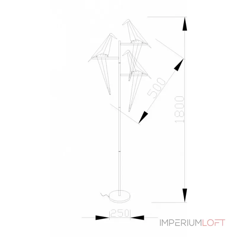 Торшер Moderli Birds V3075-3FL от ImperiumLoft