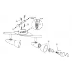 Спот Globo Novara 5449-2 Цвет арматуры золото Цвет плафонов кремовый от ImperiumLoft