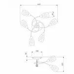 Потолочная люстра 2275/6