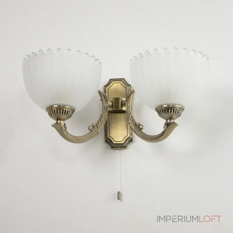 Бра Citilux Севилья CL414323 Цвет арматуры Коричневый Цвет плафонов Белый от ImperiumLoft