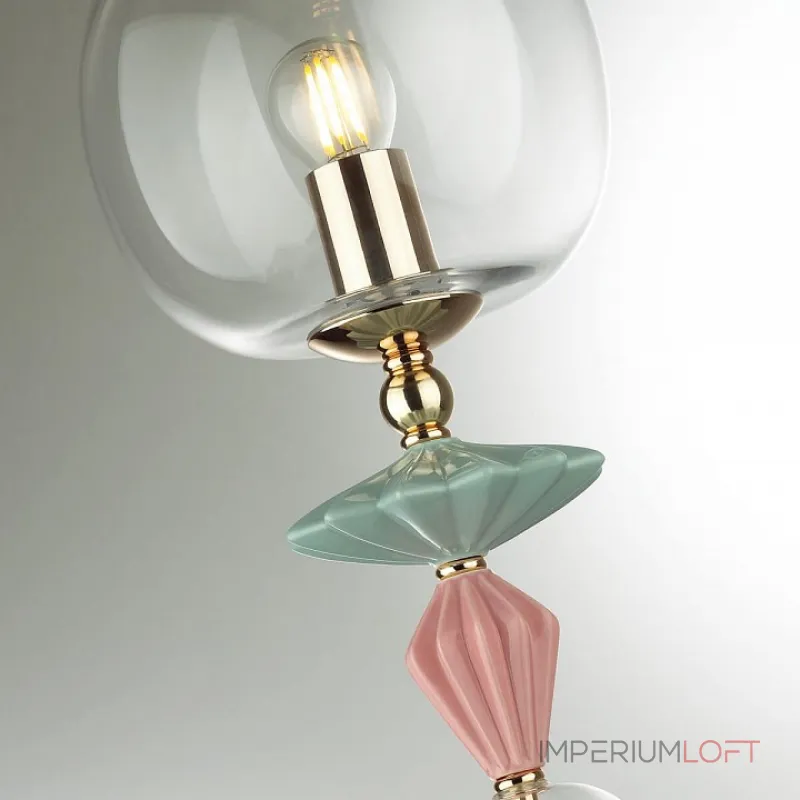 Настольная лампа декоративная Odeon Light Bizet 4855/1T Цвет плафонов прозрачный Цвет арматуры золото от ImperiumLoft