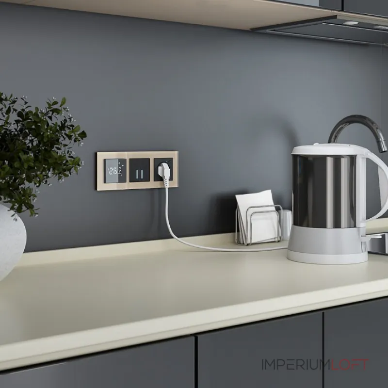 Терморегулятор электромеханический для теплого пола Werkel черные W1151208 от ImperiumLoft Терморегулятор электромеханический для теплого пола Werkel черные W1151208 от ImperiumLoft