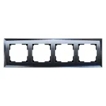 Рамка на 4 поста Werkel Diamant (черный) W0041208 от ImperiumLoft