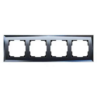 Рамка на 4 поста Werkel Diamant (черный) W0041208 Рамка на 4 поста Werkel Diamant (черный) W0041208