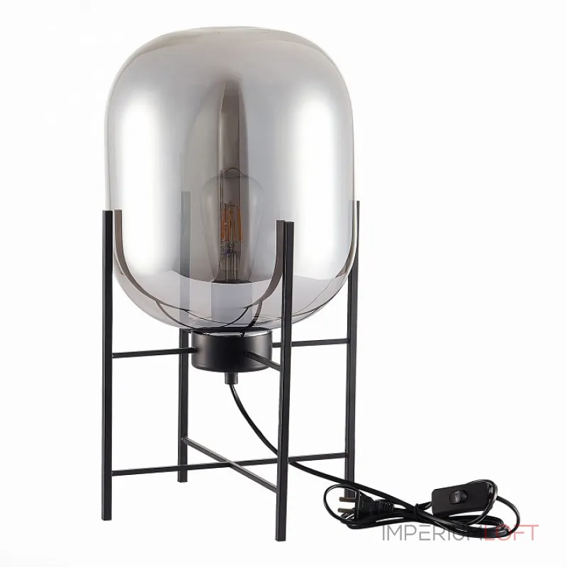 Настольная лампа декоративная ST-Luce Burasca SL1050.704.01 Цвет плафонов серый Цвет арматуры черный от ImperiumLoft