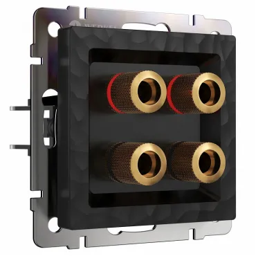 Розетка акустическая без рамки Werkel W1285008 (черный) Цвет арматуры черный Розетка акустическая без рамки Werkel W1285008 (черный) Цвет арматуры черный