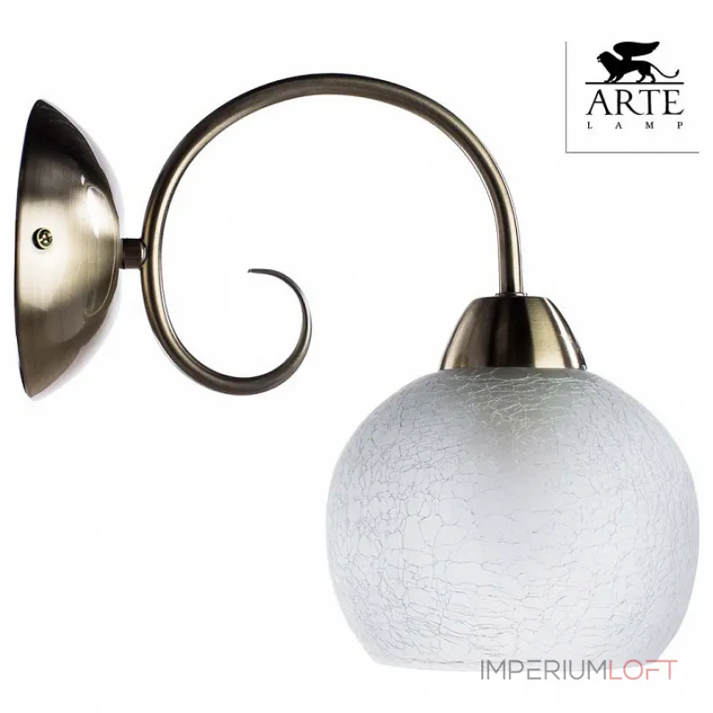 Бра Arte Lamp Margo A9316AP-1AB Цвет арматуры бронза Цвет плафонов белый от ImperiumLoft Бра Arte Lamp Margo A9316AP-1AB Цвет арматуры бронза Цвет плафонов белый от ImperiumLoft