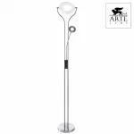 Торшер с подсветкой Arte Lamp Duetto led A5904PN-2SS Цвет арматуры серебро Цвет плафонов белый от ImperiumLoft