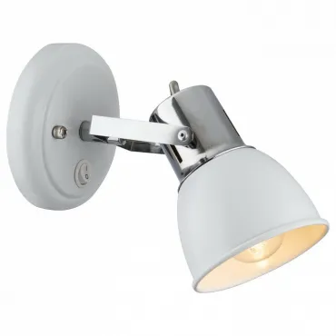 Бра Arte Lamp 1677 A1677AP-1WH Цвет арматуры хром Цвет плафонов белый Бра Arte Lamp 1677 A1677AP-1WH Цвет арматуры хром Цвет плафонов белый