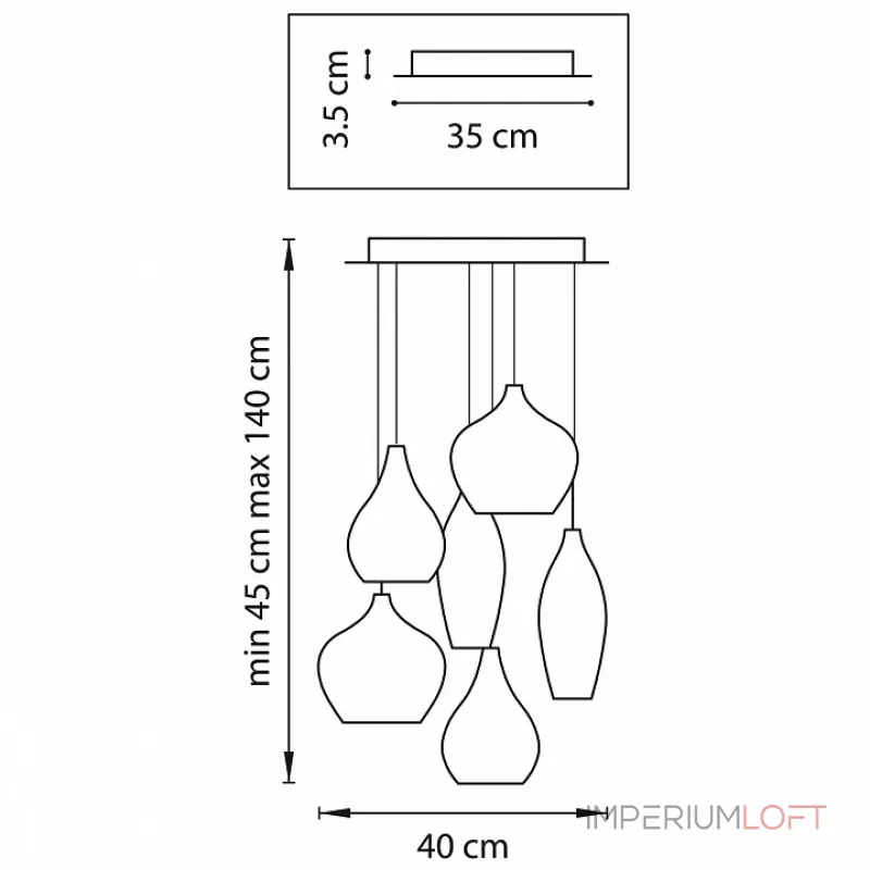 Подвесной светильник Lightstar Pentola 803060