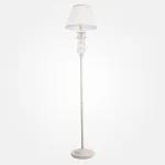 Торшер Eurosvet Amelia 10073/1 белый с золотом/прозрачный хрусталь Strotskis Цвет арматуры золото Цвет плафонов белый от ImperiumLoft