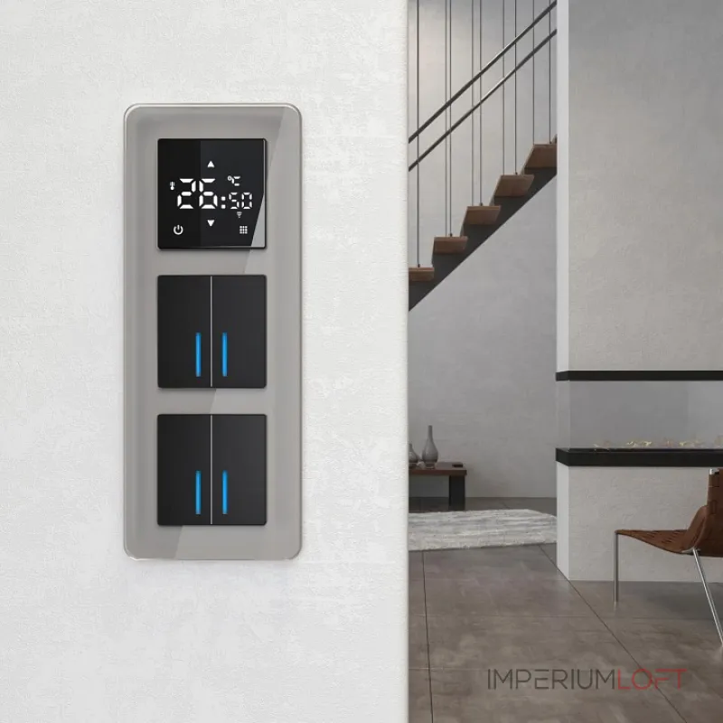 Рамка на 3 поста Werkel Elite (дымчатый, стекло) W0032417 от ImperiumLoft Рамка на 3 поста Werkel Elite (дымчатый, стекло) W0032417 от ImperiumLoft