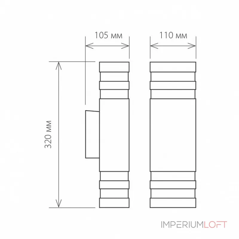 Светильник на штанге Elektrostandard Techno 1449 Techno 1449 черный от ImperiumLoft