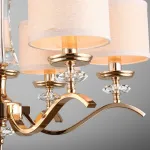 Подвесная люстра Aployt Okin APL.715.13.06 Цвет арматуры золото Цвет плафонов кремовый от ImperiumLoft