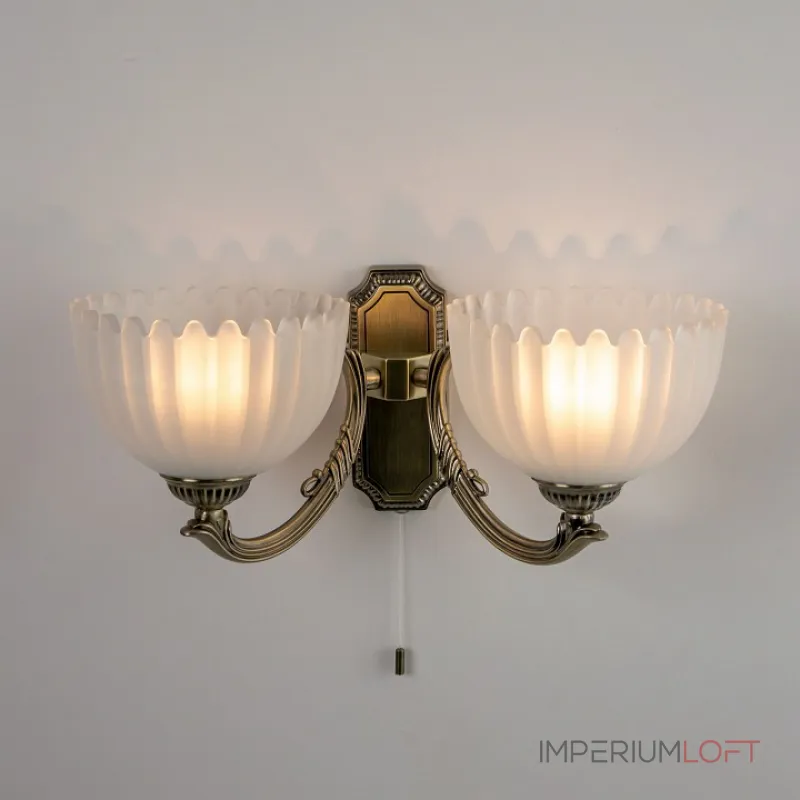 Бра Citilux Севилья CL414323 Цвет арматуры Коричневый Цвет плафонов Белый от ImperiumLoft