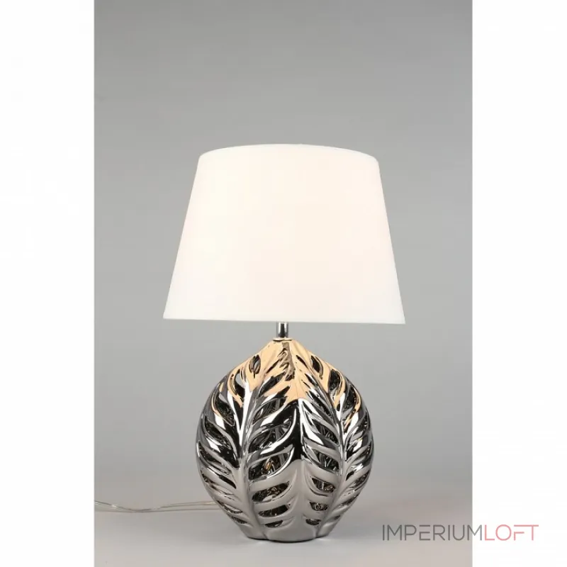 Настольная лампа декоративная Omnilux Murci OML-19504-01 Цвет арматуры хром Цвет плафонов белый от ImperiumLoft