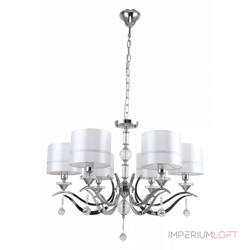 Подвесная люстра Stilfort Flippe 1041/09/06P Цвет арматуры хром Цвет плафонов белый от ImperiumLoft