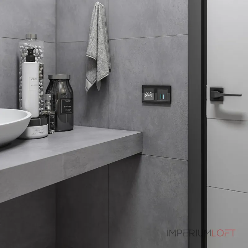 Терморегулятор электромеханический для теплого пола Werkel черные W1151208 от ImperiumLoft Терморегулятор электромеханический для теплого пола Werkel черные W1151208 от ImperiumLoft