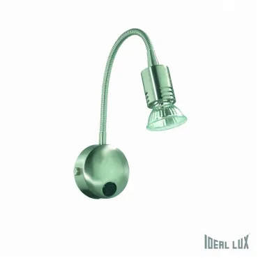 Бра Ideal Lux FLEX FLEX AP1 NICKEL Цвет арматуры серый Цвет плафонов серый Бра Ideal Lux FLEX FLEX AP1 NICKEL Цвет арматуры серый Цвет плафонов серый